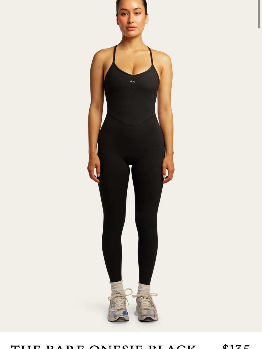 Minimal Black Strappy Women's Jumpsuit
